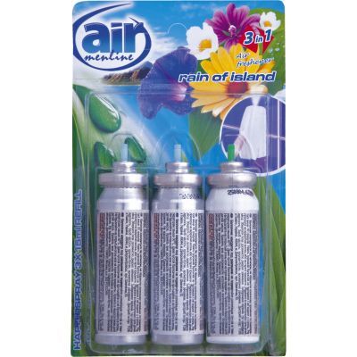 Air Menline Rain of Island Refill, osvěžovač vzduchu, náhradní náplň 3 ks