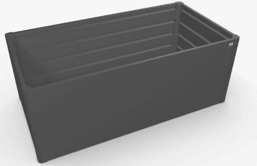 Biohort Zvýšený truhlík na zeleninu 2 x 1 (tmavě šedá metalíza) 2 x 1 (2 krabice)