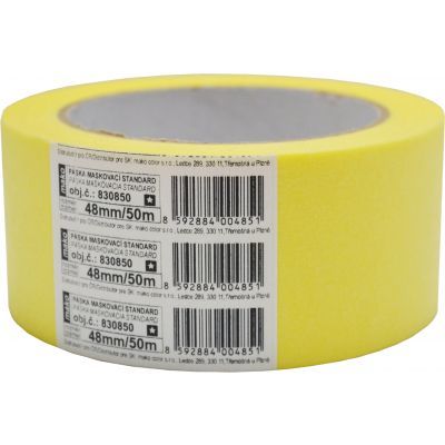 Mako lepicí páska zakrývací, 1 den, do 60 °C, rozměr 48 mm × 50 m