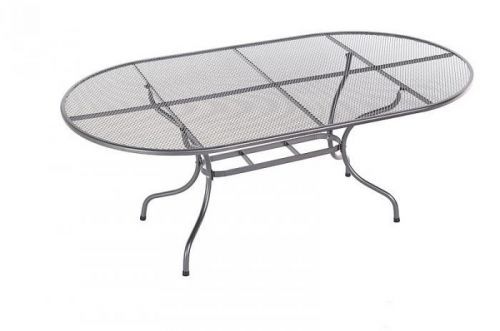 DEOKORK Kovový stůl oválný 160 x 95 cm