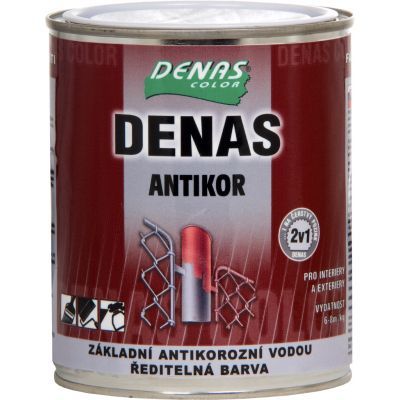 Denas Antikor základní antikorozní barva na kov, 0840 červenohnědá, 700 g