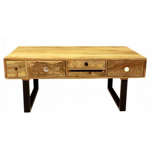 indickynabytek.cz - Konferenční stolek Manu 110x45x60 z mangového dřeva