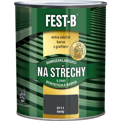 FEST-B S2141, antikorozní nátěr na železo, 0111 šedý, 800 g