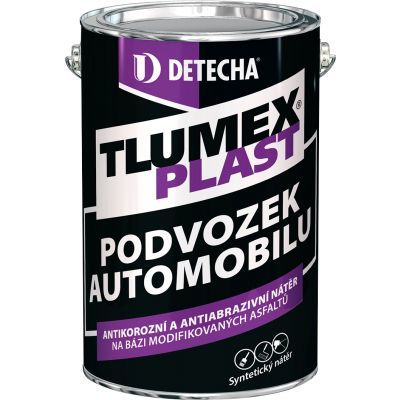 Tlumex Plast antikorozní barva na auto a podvozek, černá, 4 kg