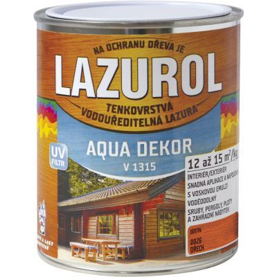 Lazurol Aqua Dekor V1315 tenkovrstvá lazura na dřevo, sipo, 700 g