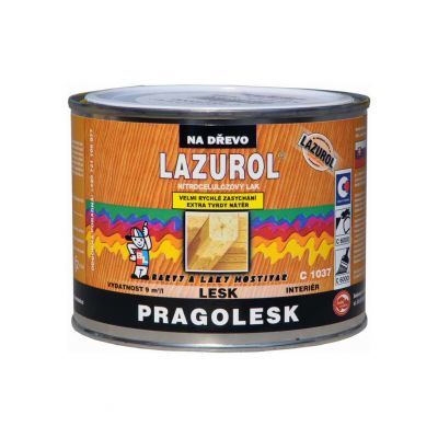 Lazurol Pragolesk C1037 nitrocelulózový lak na dřevo 375 ml