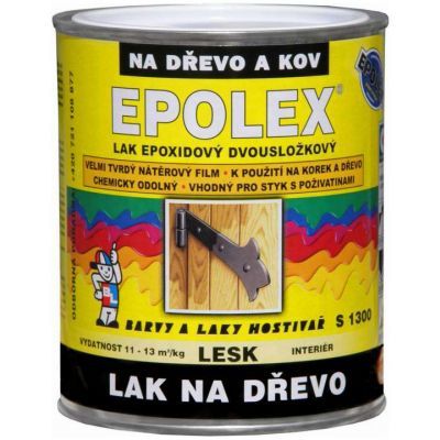 Epolex s1300 lesk dvousložkový lak na dřevo, 2,5 kg