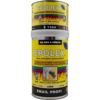 Epolex S2321 dvousložková vrchní barva na dřevo, kov, zdivo, 1000 bílá, 700 g + tužidlo 240 g