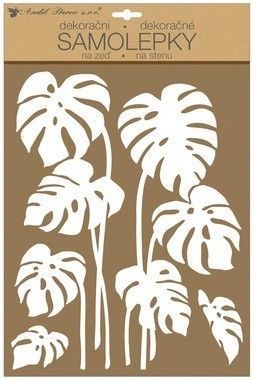 Anděl Samolepky na zeď - Listy s glitry - 28 x 41 cm - 10487