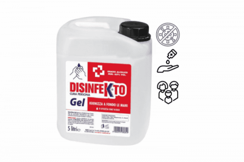 DISINFEKTO Gel 5000 ml alkoholový gel na ruce - DISINFEKTO