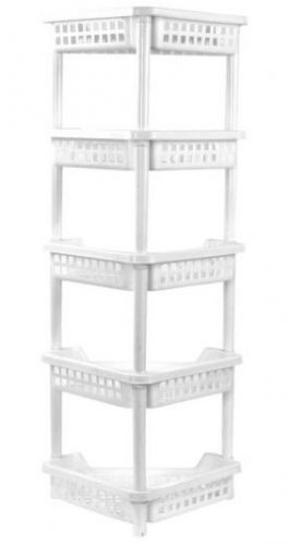 KOZÁČEK Regál PH rohový 5 košů 40x17x85cm