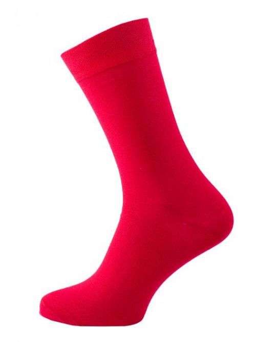 Pánske jednofarebné ponožky Nose červené veľ. 45-47