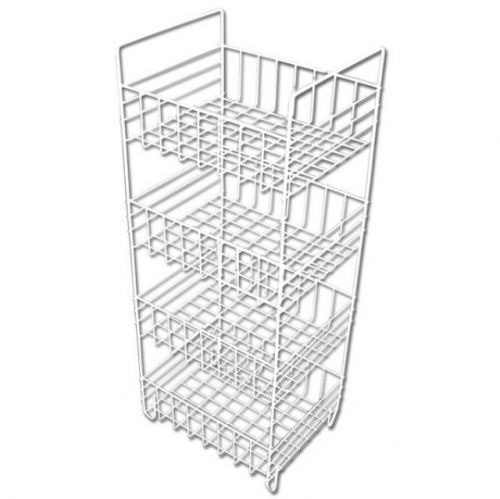 KOZÁČEK Regál drát 4 koše 35x29x88cm bílá