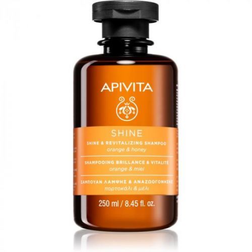 Apivita Holistic Hair Care Orange & Honey revitalizační šampon pro posílení a lesk vlasů 250 ml