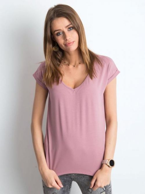 DÁMSKÉ RŮŽOVÉ TRIČKO RV-TS-4839.38P-PINK Velikost: XL