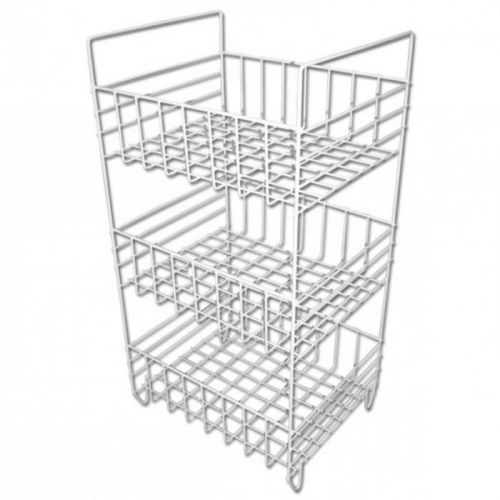 KOZÁČEK Regál drát 3 koše 35x29x67cm bílá