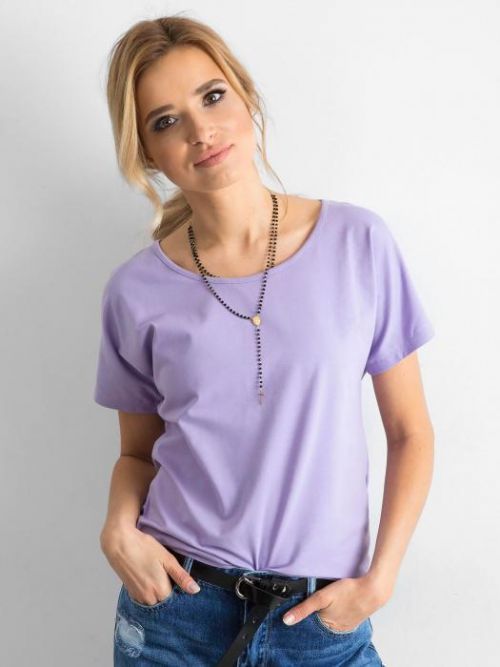 DÁMSKÉ FIALOVÉ TRIČKO RV-TS-4693.99-PURPLE Velikost: XS