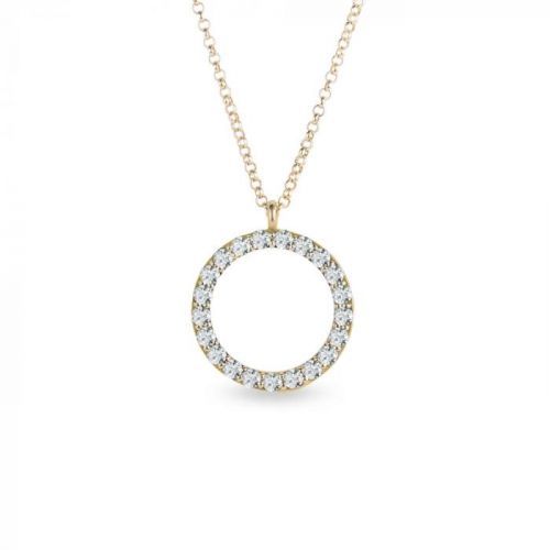 Kruhový náhrdelník s diamanty KLENOTA