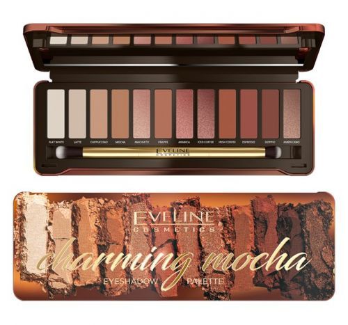 Eveline Cosmetics Charming Mocha paleta očních stínu 12 g