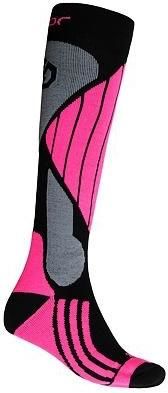 Sensor Ponožky Snow Pro Merino černá/šedá/růžová 35-38