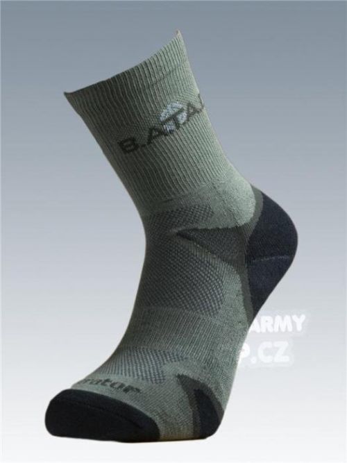 Ponožky se stříbrem Batac Operator - oliv (Barva: Olive Green, Velikost: 13-14)
