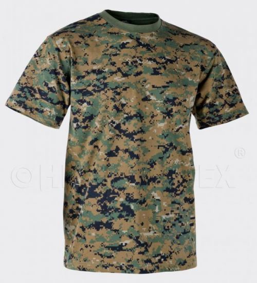 Bavlněné tričko ARMY Helikon-Tex® s krátkým rukávem - marpat (Barva: MARPAT™ Digital woodland, Velikost: 3XL)
