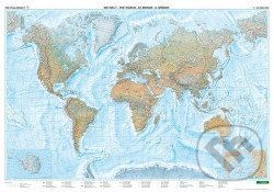 Svet nástenná mapa fyzická - freytag&berndt