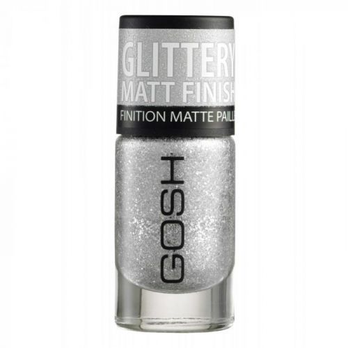 Gosh Frosted Nail Lacquer Odstín: 01 Frosted Silver 8 ml