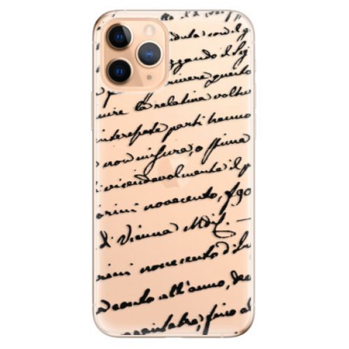 Odolné silikonové pouzdro iSaprio - Handwriting 01 - black - iPhone 11 Pro