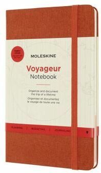 Moleskine: Zápisník Voyageur oranžový