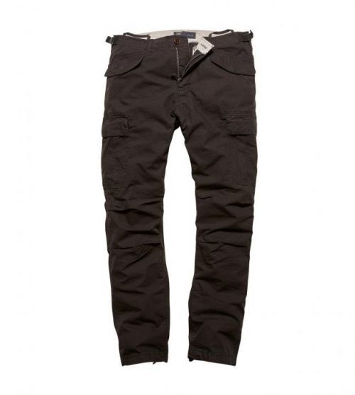 Kalhoty Miller M65 Vintage Industries® - černé (Barva: Černá, Velikost: 30)