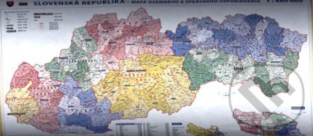 Slovensko - administratívna mapa 1:460 000 - SHOCart