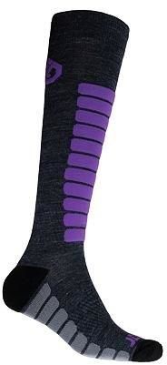 Sensor Ponožky Zero Merino šedá/fialová 35-38