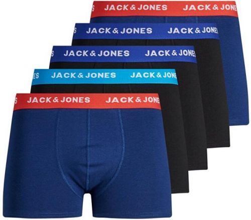 5PACK pánské boxerky Jack and Jones vícebarevné (12144536) M