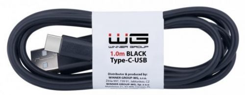 Datový kabel type c-usb, 1metr, černá
