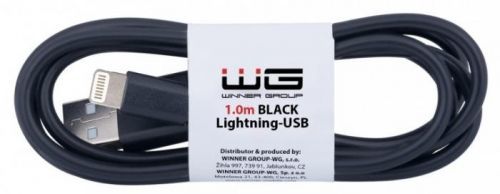 Datový kabel lightning-usb, 1metr, černá
