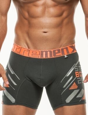 Xtremen boxerky Printed Large Boxer 01 Dark Gray Velikost: M