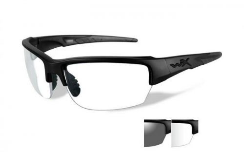 Střelecké brýle Wiley X® Saint, sada - černý rámeček, sada - čiré a kouřově šedé čočky (Barva: Černá, Čočky: Čiré + Kouřově šedé)