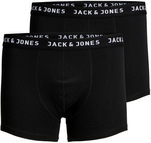 Jack&Jones 2 PACK - pánské boxerky JACJON 12138235 Black XXL