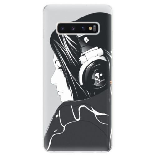 Odolné silikonové pouzdro iSaprio - Headphones - Samsung Galaxy S10+