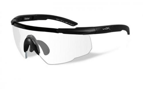 Střelecké brýle Wiley X® Saber Advanced - čiré (Barva: Černá, Čočky: Čiré)