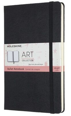 Moleskine: Skicář tvrdý tečkovaný černý L