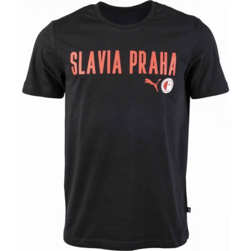Puma Slavia Prague Graphic Tee DBLU  XS - Pánské triko
