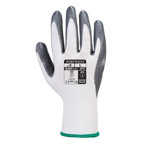 Nitrilové rukavice Flexo Grip XS šedá