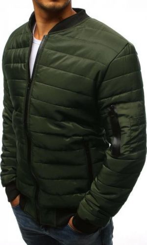 ZELENÝ PROŠÍVANÝ PÁNSKÝ BOMBER TX2211A Velikost: M