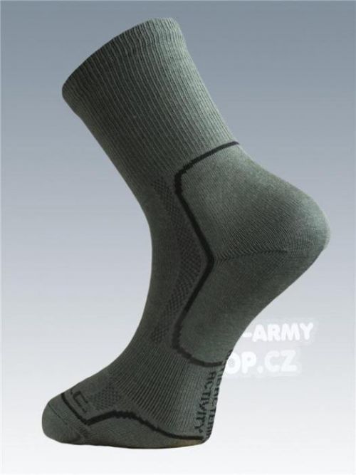 Ponožky se stříbrem Batac Classic - olive (Barva: Olive Green, Velikost: 11-12)