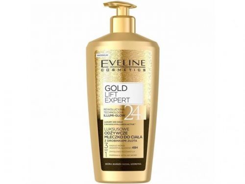 Eveline Cosmetics Gold Lift Expert výživné tělové mléko s částicemi zlata 350 ml