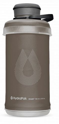 Skládací láhev HydraPak® Stash 750 ml - šedá (mammoth grey) (Barva: Mammoth Grey, Varianta: mammoth grey)