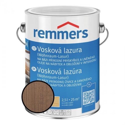 Emulze vosková Remmers Wohnraum Lasur 2308 toskán. šedá 2,5 l