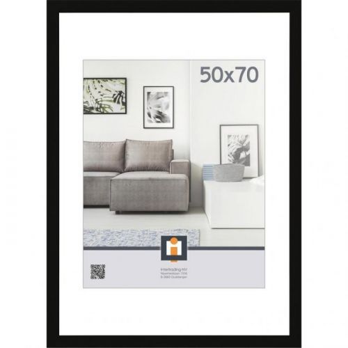 RÁM NA OBRAZY, 53/73/1,5 cm, černá - černá